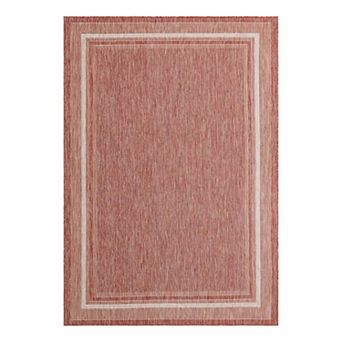 Unique Loom Outdoor Soft Border Rug