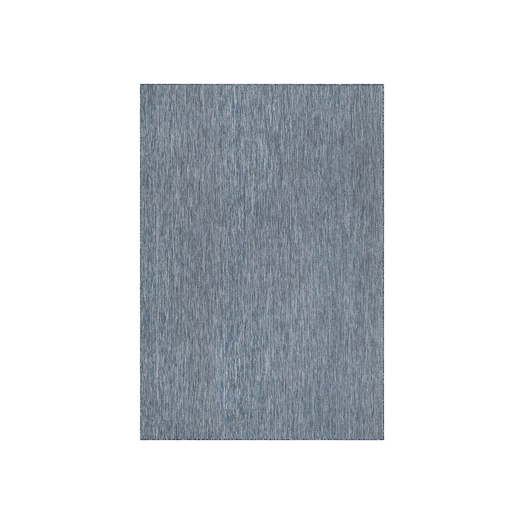 3129006 Unique Loom Outdoor Solid Rug, Navy Blue sku 3129006
