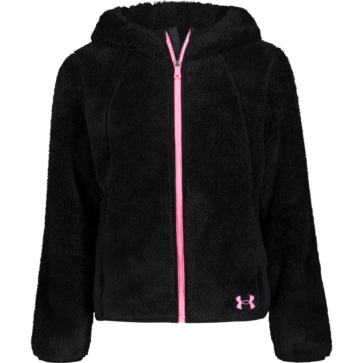 under armour black fleece jacket