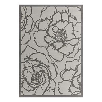 Unique Loom Outdoor Floral Area Rug