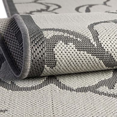 Unique Loom Outdoor Floral Area Rug