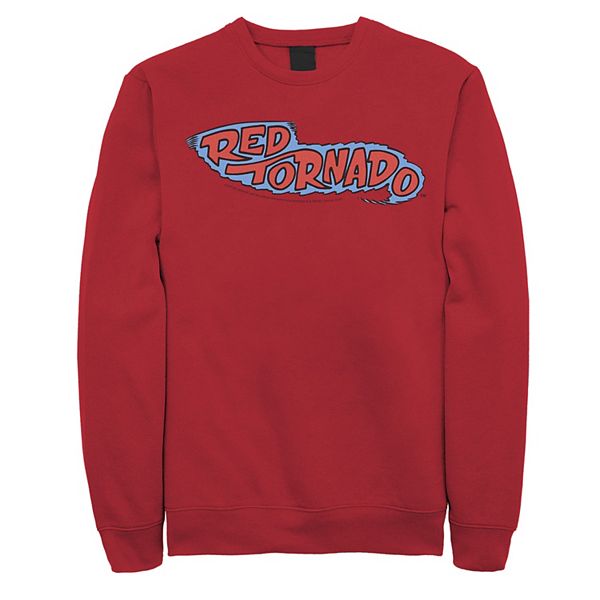 Men's DC Comics Red Tornado Text Logo Poster Sweatshirt