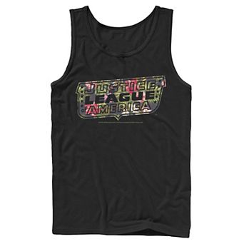 Men's DC Comics Justice League Tropical Logo Tank Top