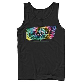 Men's DC Comics Justice League Tie Dye Logo Tank Top