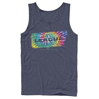 Men's DC Comics Justice League Tie Dye Logo Tank Top