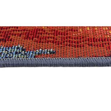 Unique Loom Outdoor Ikat Area Rug