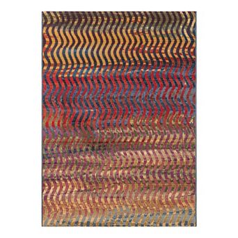 Unique Loom Outdoor Wavy Area Rug