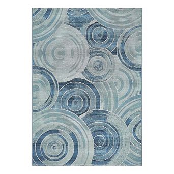 Unique Loom Outdoor Rippling Area Rug