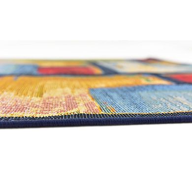 Unique Loom Outdoor Cubed Area Rug