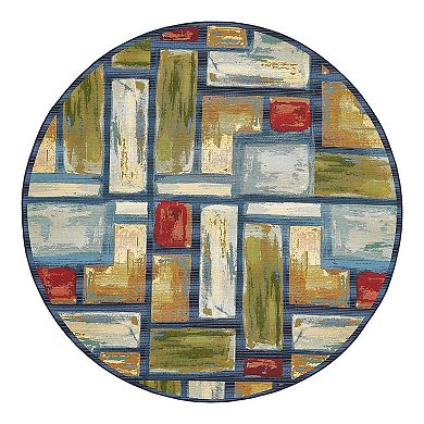 Unique Loom Outdoor Cubed Area Rug