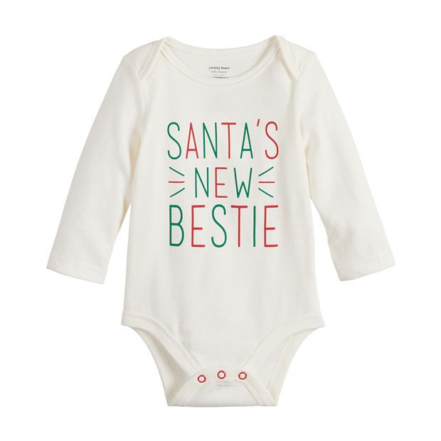 Baby Girl Jumping Beans® Holiday Long Sleeve Bodysuit