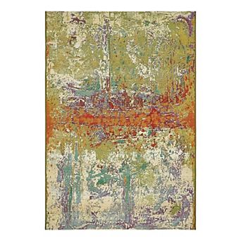 Unique Loom Outdoor Crumpled Area Rug