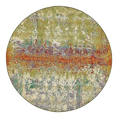 Unique Loom Outdoor Crumpled Area Rug