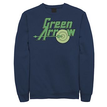 Men's DC Comics The Green Arrow Vintage Text Poster Fleece Sweatshirt