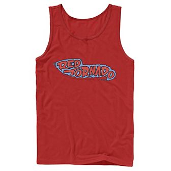 Men's DC Comics Red Tornado Text Logo Poster Tank Top