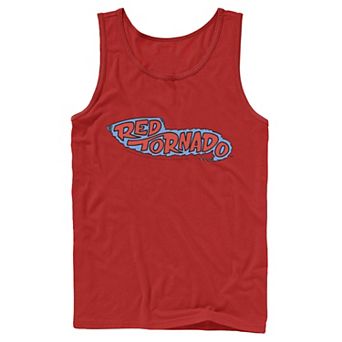 Men's DC Comics Red Tornado Text Logo Poster Tank Top