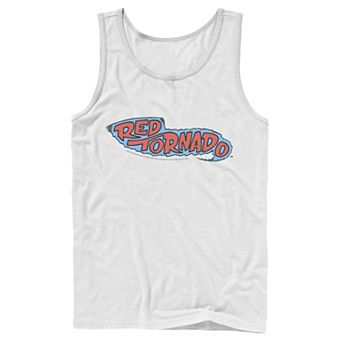 Men's DC Comics Red Tornado Text Logo Poster Tank Top