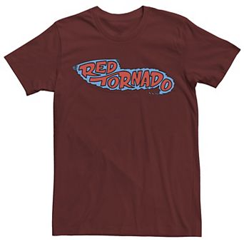 Men's DC Comics Red Tornado Text Logo Poster Tee