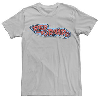 Men's DC Comics Red Tornado Text Logo Poster Tee