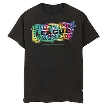 Men's DC Comics Justice League Tie Dye Logo Tee