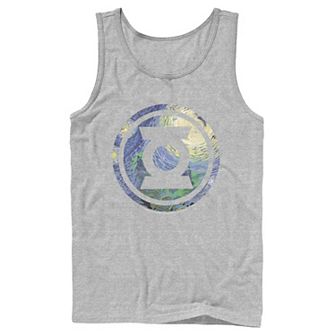 Men's DC Comics Green Lantern Starry Night Logo Tank Top