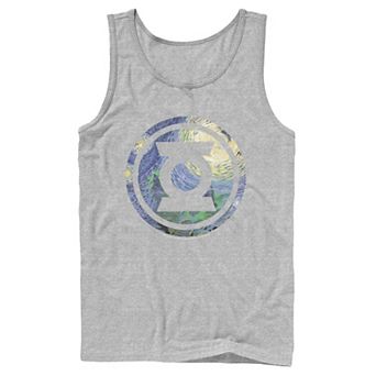 Men's DC Comics Green Lantern Starry Night Logo Tank Top