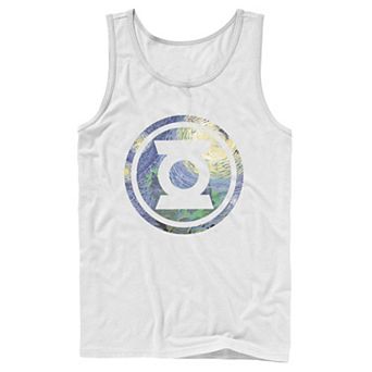 Men's DC Comics Green Lantern Starry Night Logo Tank Top