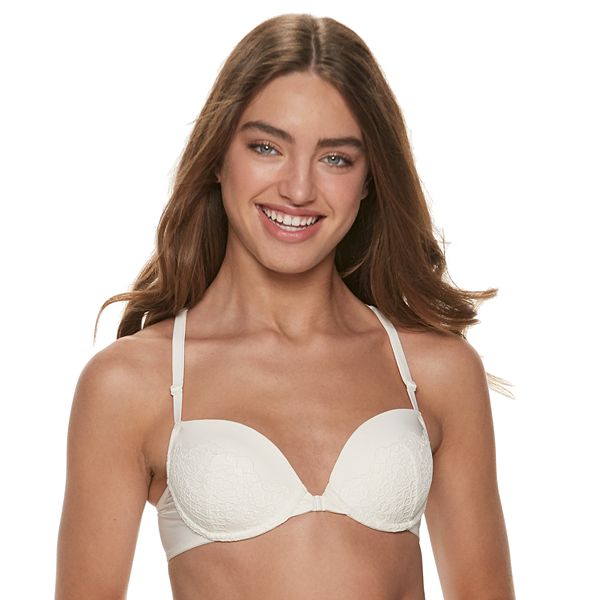 Juniors' SO® Lace Strappy Racerback Bra CAN10252