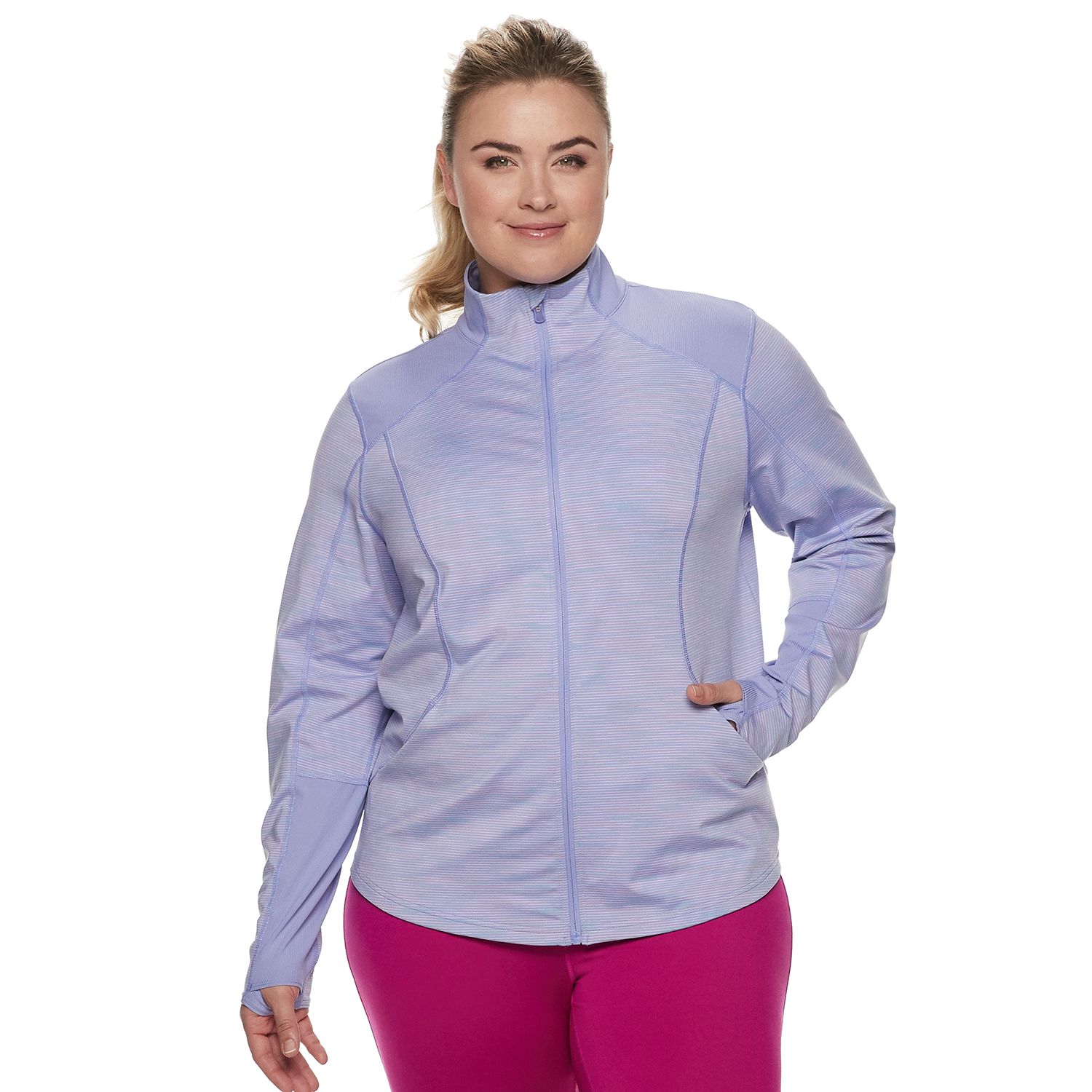 plus size jacket with thumb holes