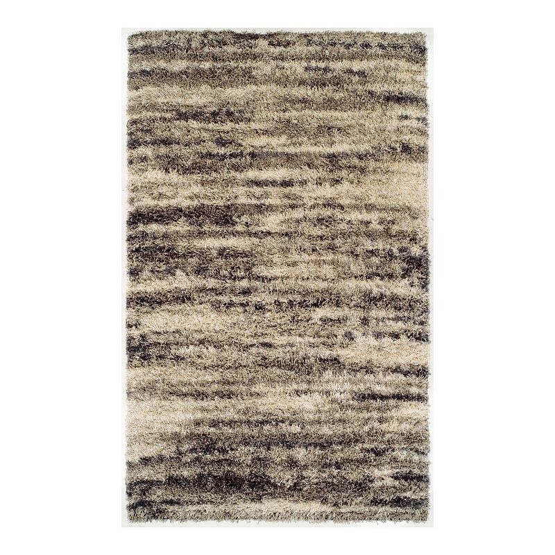 Addison Borealis 42 Shag Area Rug, Beig/Green, 8X10.5 Ft