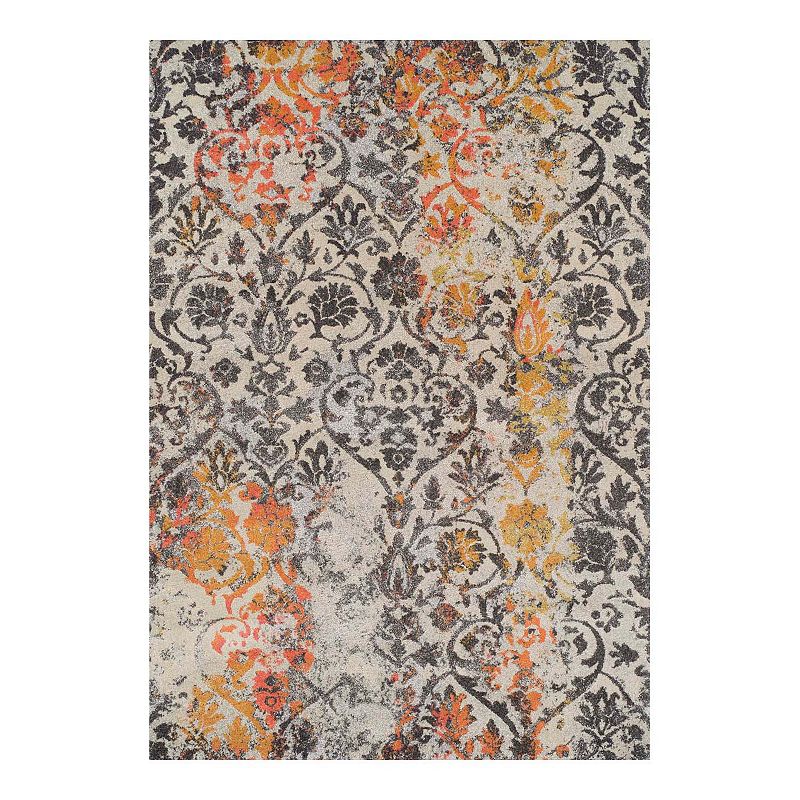 Addison Platinum 31 Area Rug, Orange, 8X10.5 Ft