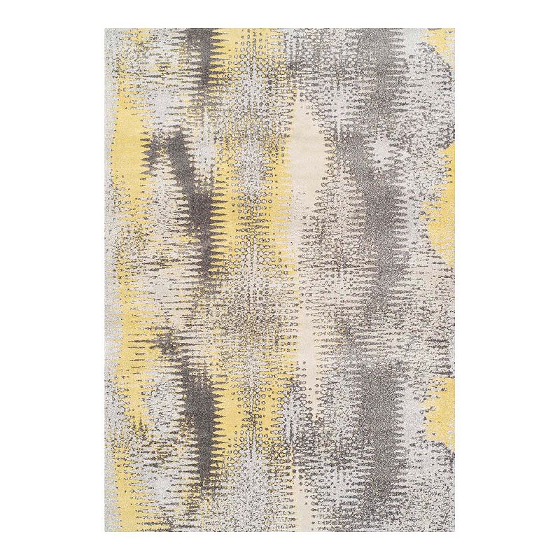 Addison Platinum 36 Area Rug, Yellow, 8X10.5 Ft