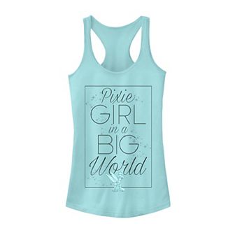 Juniors' Disney's Peter Pan Tinker Bell "Pixie Girl in a Big World" Tank Top