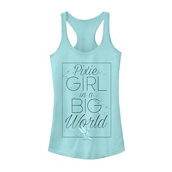 Juniors' Disney's Peter Pan Tinker Bell "Pixie Girl in a Big World" Tank Top