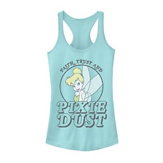 Juniors' Disney's Peter Pan Tinker Bell "Faith, Trust & Pixie Dust" Tank Top