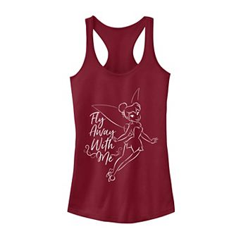 Juniors' Disney's Peter Pan Tinkerbell "Fly Away With Me" Tank Top