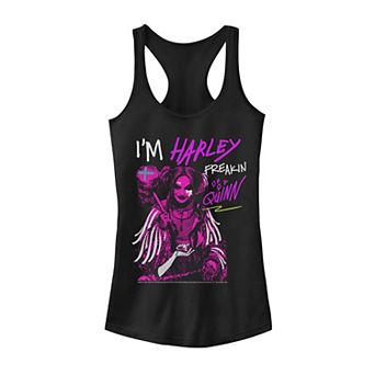 Juniors' Birds Of Prey "I'm Harley Freakin Quinn" Tank Top