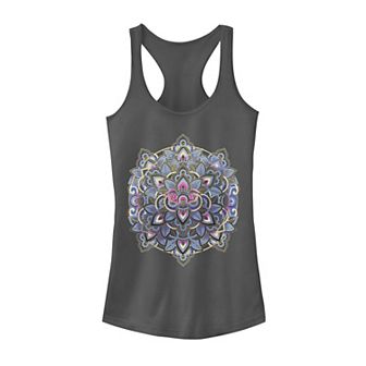 Juniors' Paisley Mandala Tank Top