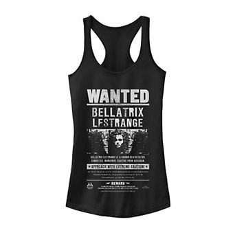Juniors' Harry Potter Bellatrix Lestrange Wanted Poster Tank Top