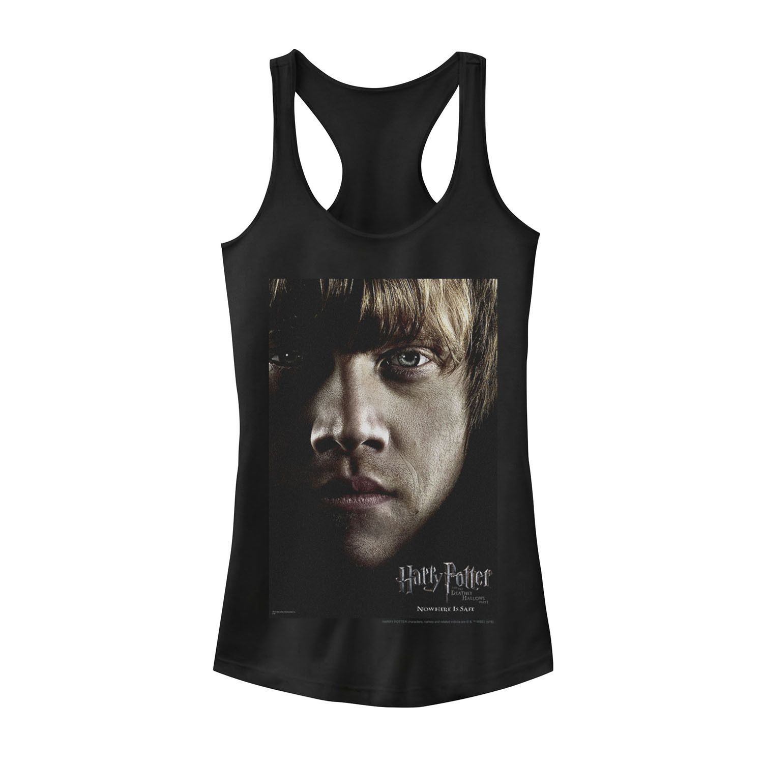 Image for Harry Potter Juniors' Deathly Hallows Ron Character Poster Tank Top at Kohl's.