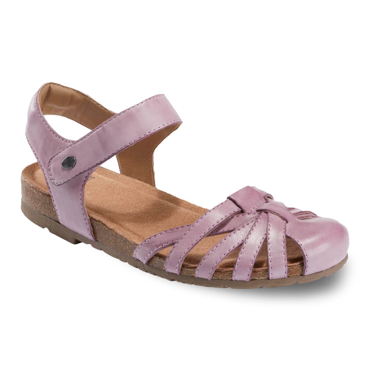 mauve strappy sandals