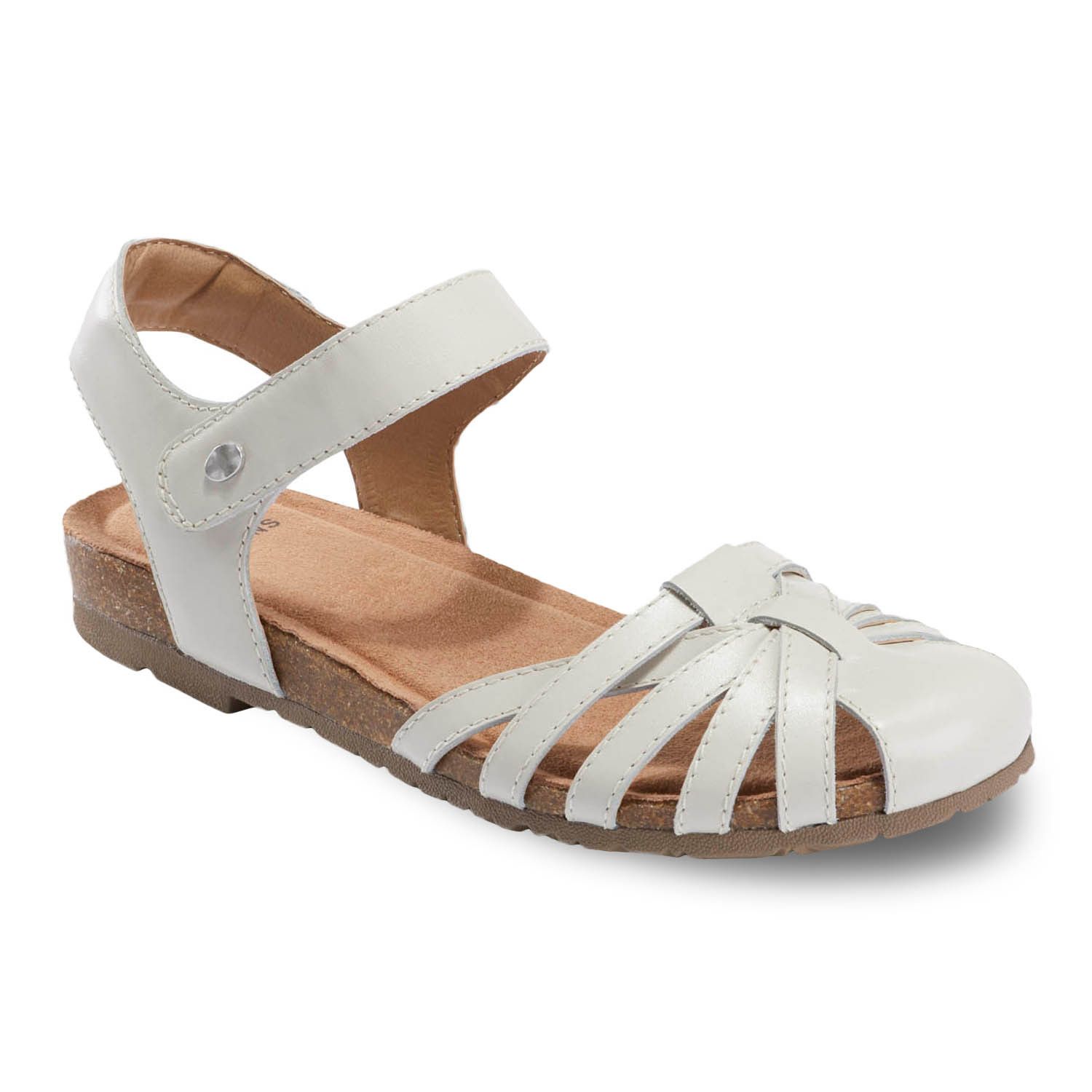 earth origins white sandals