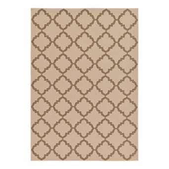 Unique Loom Raised Trellis Indoor Outdoor Area Rug