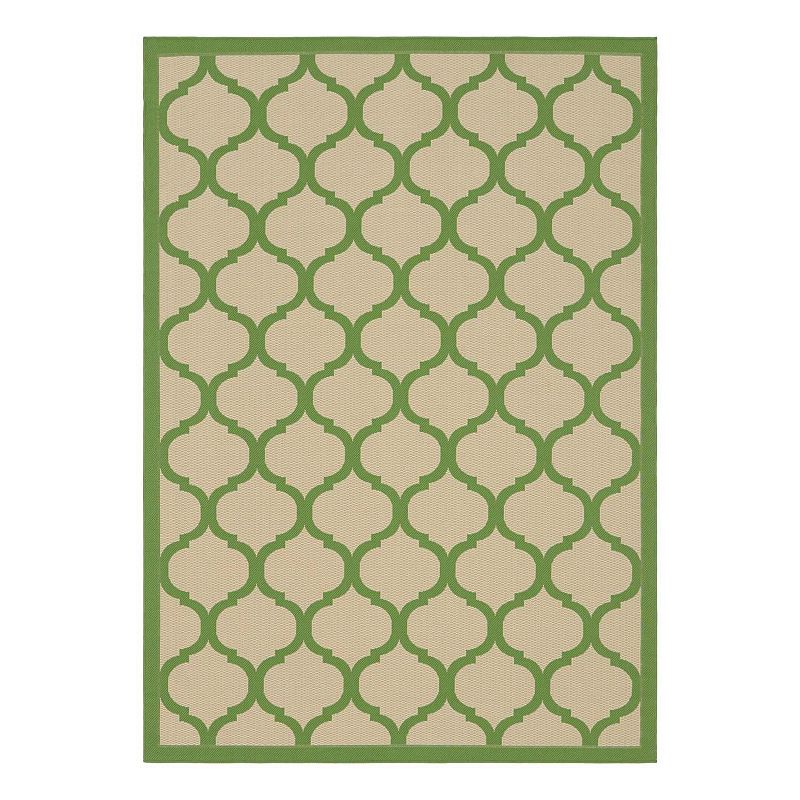 Unique Loom Moroccan Indoor Outdoor Area Rug, Green, 7X10 Ft
