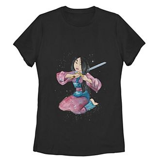 Disney's Mulan Juniors' First Cut Watercolor Pose Tee