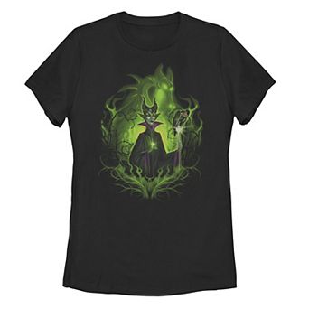 Disney's Sleeping Beauty Juniors' Dark Detailed Maleficent Tee