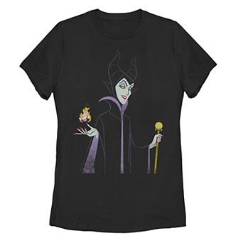 Disney's Sleeping Beauty Juniors' Maleficent & Aurora Flame Tee