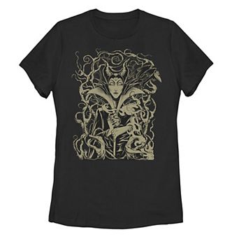 Disney's Sleeping Beauty Maleficent Juniors' Branch Throne Tee