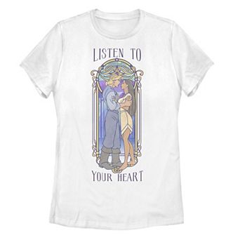 Disney's Pocahontas John Smith Juniors' Listen To Your Heart Portrait Tee
