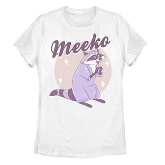 Juniors' Disney's Pocahontas Meeko Eating Portrait Tee